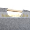 Collapsible laundry basket 58 liters in gray color