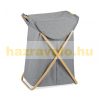 Collapsible laundry basket 58 liters in gray color