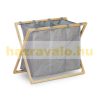 3-compartment bamboo laundry basket 28 liters