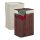 Bamboo rectangular laundry basket 80 liters brown color 