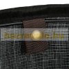 Bamboo round laundry basket 70 liters in black