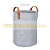 Portable laundry basket in gray color 28 liters