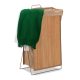 Bamboo laundry basket with frame 40 liters