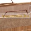 Bamboo laundry basket with frame 40 liters