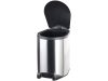 Sensory dustbin with automatic foot sensor, stainless steel 10 litres