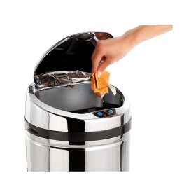   Szenzoros szemetes rozsdamentes acél automata kuka 30 liter 