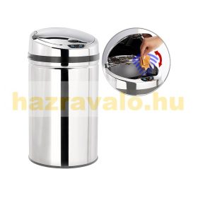   Szenzoros szemetes rozsdamentes acél automata kuka 30 liter 
