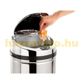   Szenzoros szemetes rozsdamentes acél 42 literes automata kuka kézi mozgásérzékelővel 