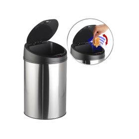   Szenzoros szemetes rozsdamentes acél 58 literes automata kuka kézi mozgásérzékelővel 