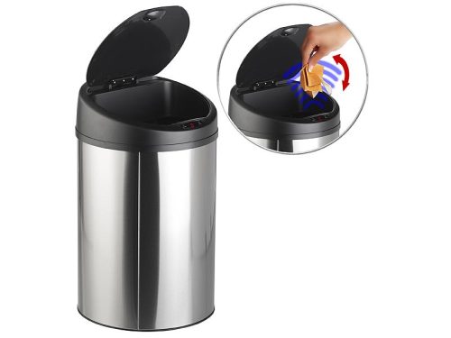 Sensor dustbin stainless steel 58 liter automatic dustbin with manual motion sensor 