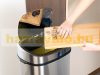 Sensory dustbin with automatic manual motion sensor, aluminum 68 liters