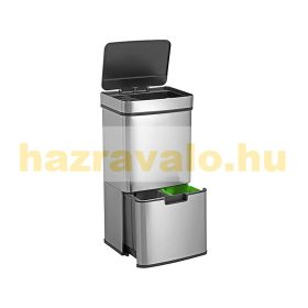   Szenzoros szemetes rozsdamentes acél kuka automata 4 tartály 72 liter