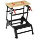 Workbench assembly bench adjustable height assembly table 68x60x78 cm