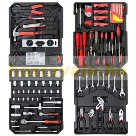   Szerszám készlet 899 db-os szerszámos bőrönd táska antracit, műhelyfelszerelés
