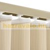 Ready-made ribbon curtain, 180 cm wide beige lamella curtain, beige lamella The 250 cm long lamellas can be freely shortened, e.g. 180x120 180x150 180x180 180x250