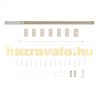 Ready-made ribbon curtain, 180 cm wide beige lamella curtain, beige lamella The 250 cm long lamellas can be freely shortened, e.g. 180x120 180x150 180x180 180x250