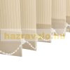 Szalagfüggöny 200 cm széles drapp lamellás függöny A 180 cm hosszú lamellák szabadon rövidíthetők, p