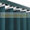 Szalagfüggöny 200 cm széles türkiz lamellás függöny A 250 cm hosszú lamellák szabadon rövidíthetők