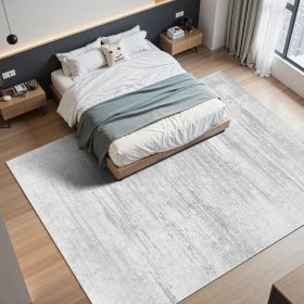   Modern nappali szőnyeg 304x427 cm mosható, csúszásmentes, rövid szálú szőnyeg szürke színben