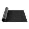 Szennyfogó szőnyeg 3048x914 mm beltéri és kültéri lábtörlő PVC hátlappal, mosható bejárati szőnyeg csíkos, szürke