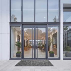   Szennyfogó szőnyeg 1524x914 mm beltéri és kültéri lábtörlő PVC hátlappal, mosható bejárati szőnyeg szürke