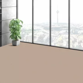   Öntapadós padlószőnyeg elemek 10 db 457x457 mm puha párnázással, lehúzható és felragasztható világosbarna