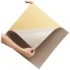 Öntapadós padlószőnyeg elemek 10 db 457x457 mm puha párnázással, lehúzható és felragasztható világosbarna