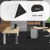 Moduláris padlószőnyeg 15 db x 61x61 cm öntapadós padlószőnyeg lapok fekete