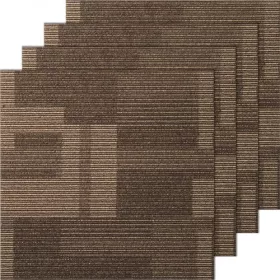   Moduláris padlószőnyeg 610x610 mm, puha alátéttel, ragasztás nélküli telepítés, 24 db kevert barna árnyalat