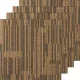 Moduláris öntapadós padlószőnyeg 12db x 500x500 mm, extra puha párnázással kevert barna
