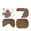 Moduláris öntapadós padlószőnyeg 12db x 500x500 mm, extra puha párnázással kevert barna