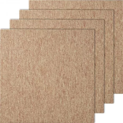 Moduláris padlószőnyeg 16 db x 50x50 cm párnázott padlószőnyeg lapok ragasztómatricával sötétbarna