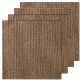   Öntapadós moduláris padlószőnyeg 457x457 mm puha párnázással 10 db sötétbarna