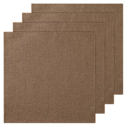 Öntapadós moduláris padlószőnyeg 457x457 mm puha párnázással 10 db sötétbarna