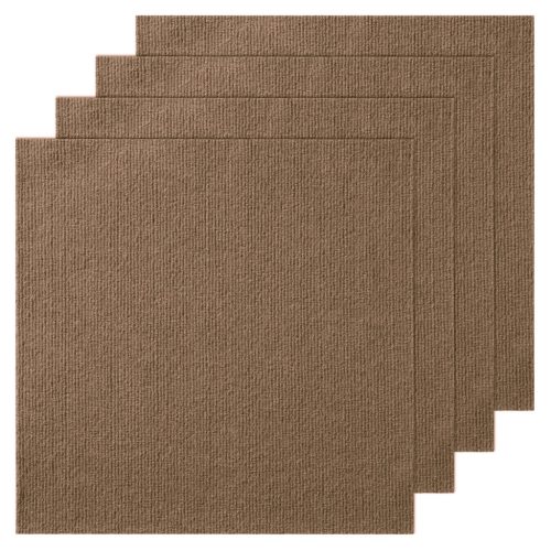 Öntapadós moduláris padlószőnyeg 457x457 mm puha párnázással 10 db sötétbarna