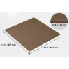 Öntapadós moduláris padlószőnyeg 457x457 mm puha párnázással 10 db sötétbarna