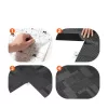 Moduláris padlószőnyeg elemek 24 db x 610x610 mm puha párnázással, ragasztómatricákkal kevert szürke