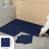 Öntapadós moduláris padlószőnyeg elemek 15db x 61x61 cm puha párnázással sötétkék padlóburkolat