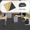 Öntapadós moduláris padlószőnyeg 12 db 305 × 305 mm puha párnázással sötétszürke padlóburkolat