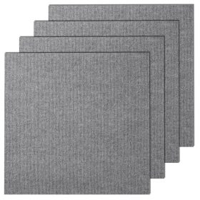   Öntapadós moduláris padlószőnyeg 9 db x 61x61 cm puha párnázással világosszürke