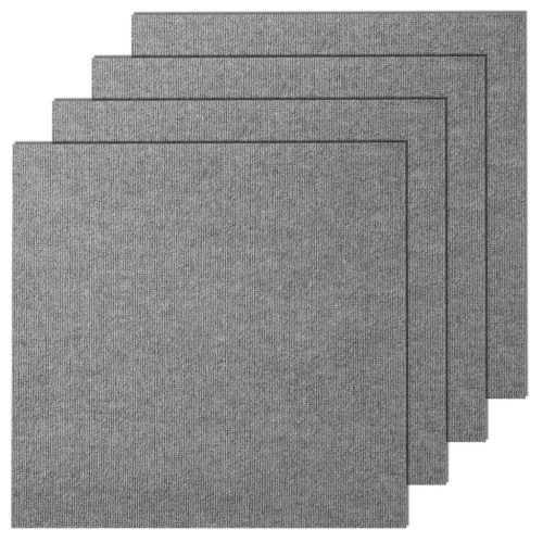 Öntapadós moduláris padlószőnyeg 9 db x 61x61 cm puha párnázással világosszürke