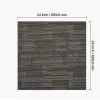 Öntapadós moduláris szőnyegburkolat 9 m² szőnyeglap 60x60 cm, 24 db-os padlószőnyeg csomag szürke-barna