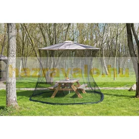   Kerti szúnyogháló 330x250 cm szúnyogháló napernyőkhöz fekete