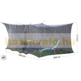   Kerti szúnyogháló 300x500x250 cm kültéri fekete szúnyogháló