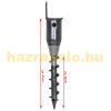 Ground screw for post 2 fence posts 48 cm with soil dowel Collapsible post support base with 1 tab