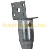 Ground screw for post 2 fence posts 48 cm with soil dowel Collapsible post support base with 1 tab