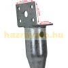 Ground screw for post 2 fence posts 48 cm with soil dowel Collapsible post support base with 1 tab