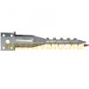 Ground screw for post 2 fence posts 48 cm with soil dowel Collapsible post support base with 1 tab