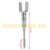 Ground screw for post 2 U-shaped fence posts with 68.5 cm ground stake Collapsible post support base with 2 tabs