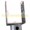 Ground screw for post 2 U-shaped fence posts with 68.5 cm ground stake Collapsible post support base with 2 tabs